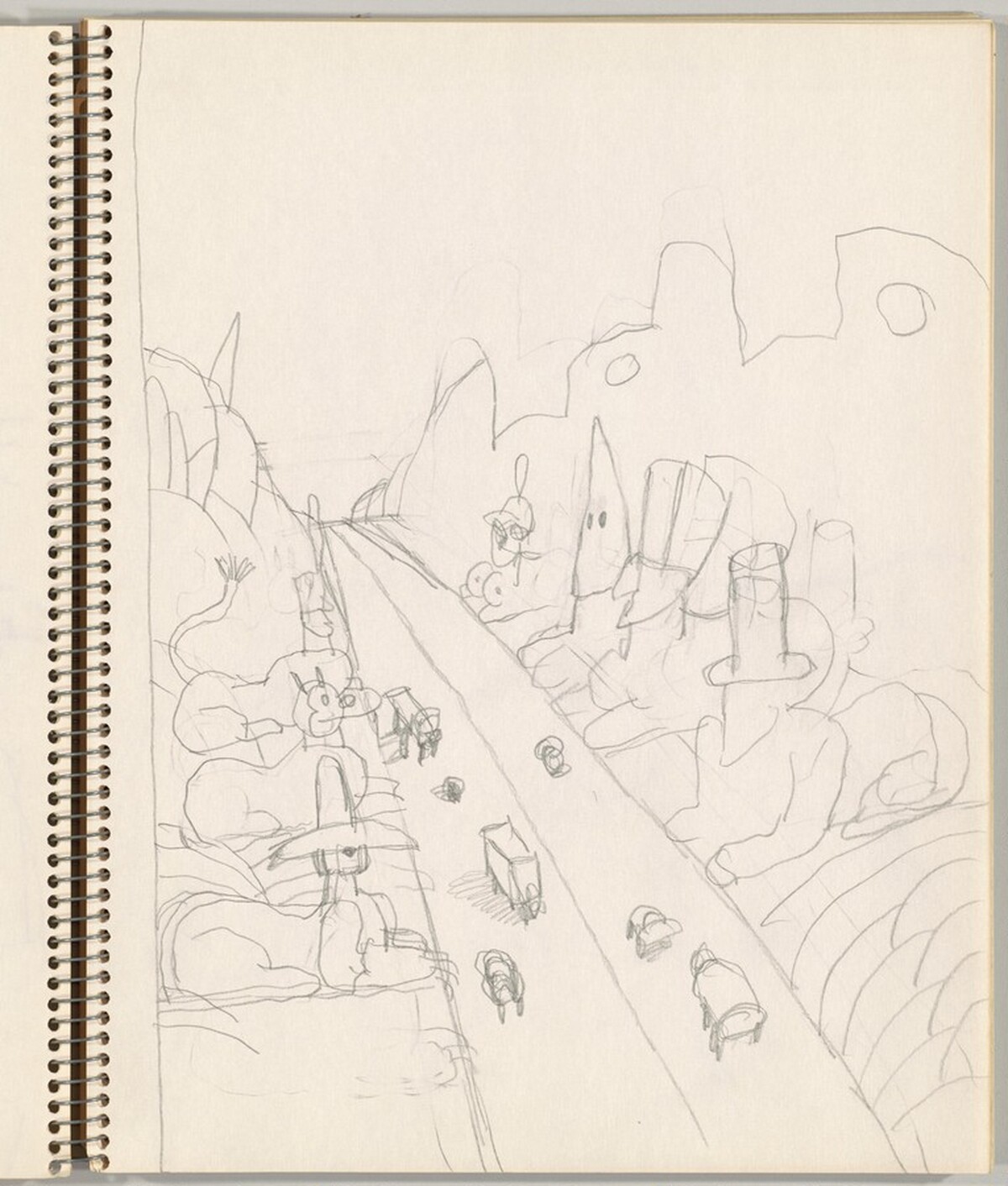 Study for "Untitled (Las Vegas)" by Saul Steinberg