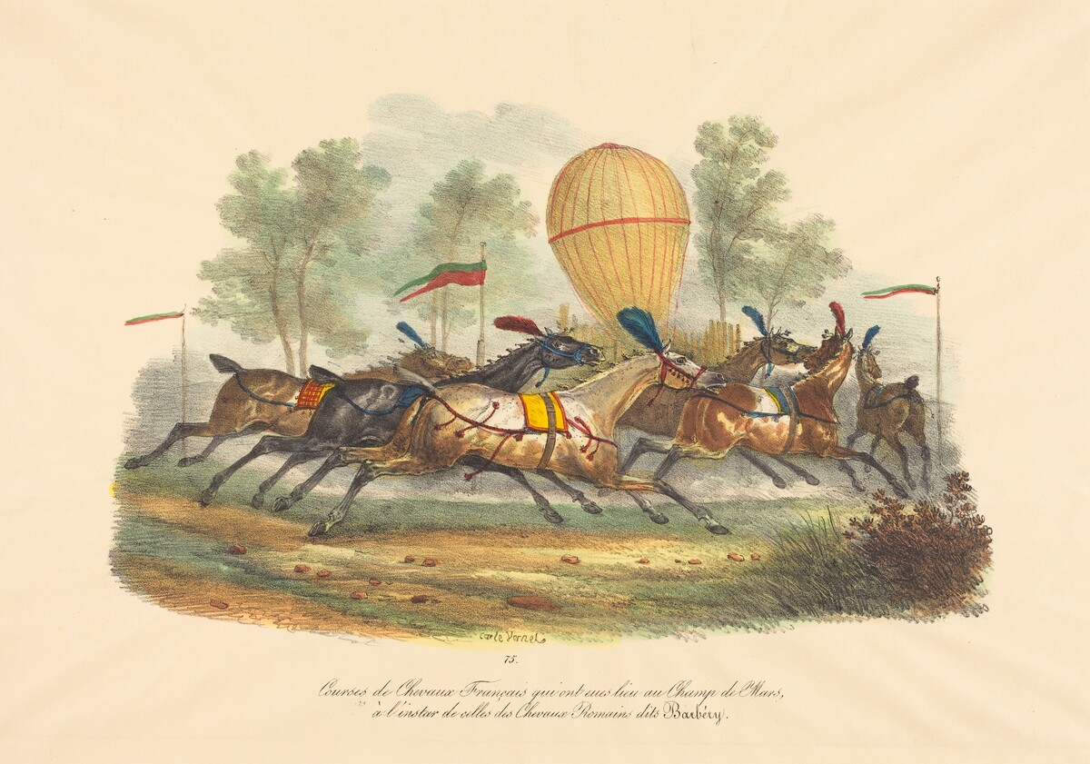 French Race Horses by Carle Vernet