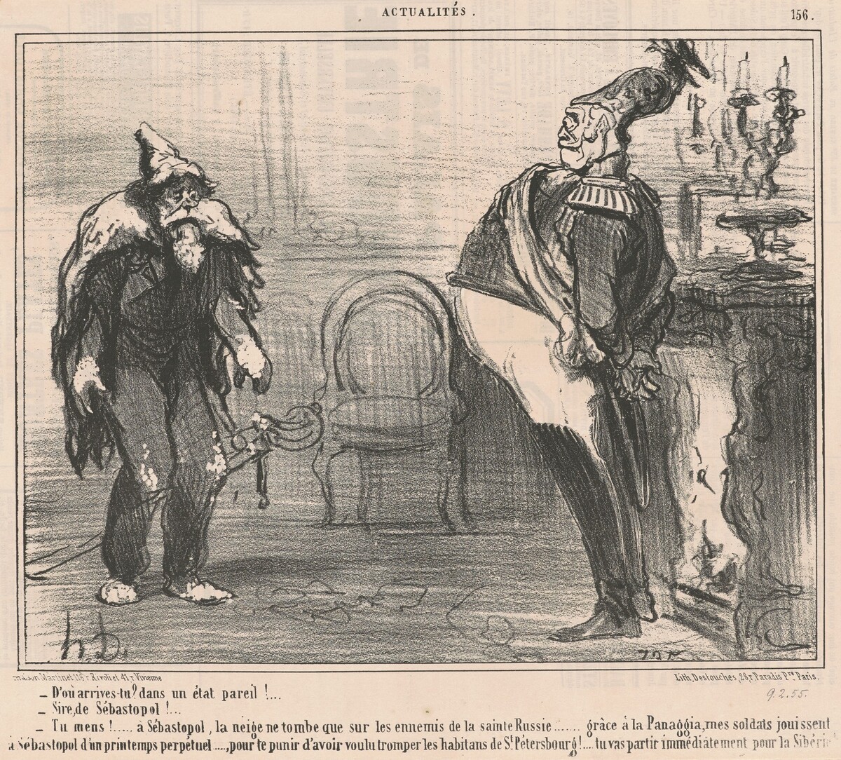 D'ou arrives-tu? by Honoré Daumier
