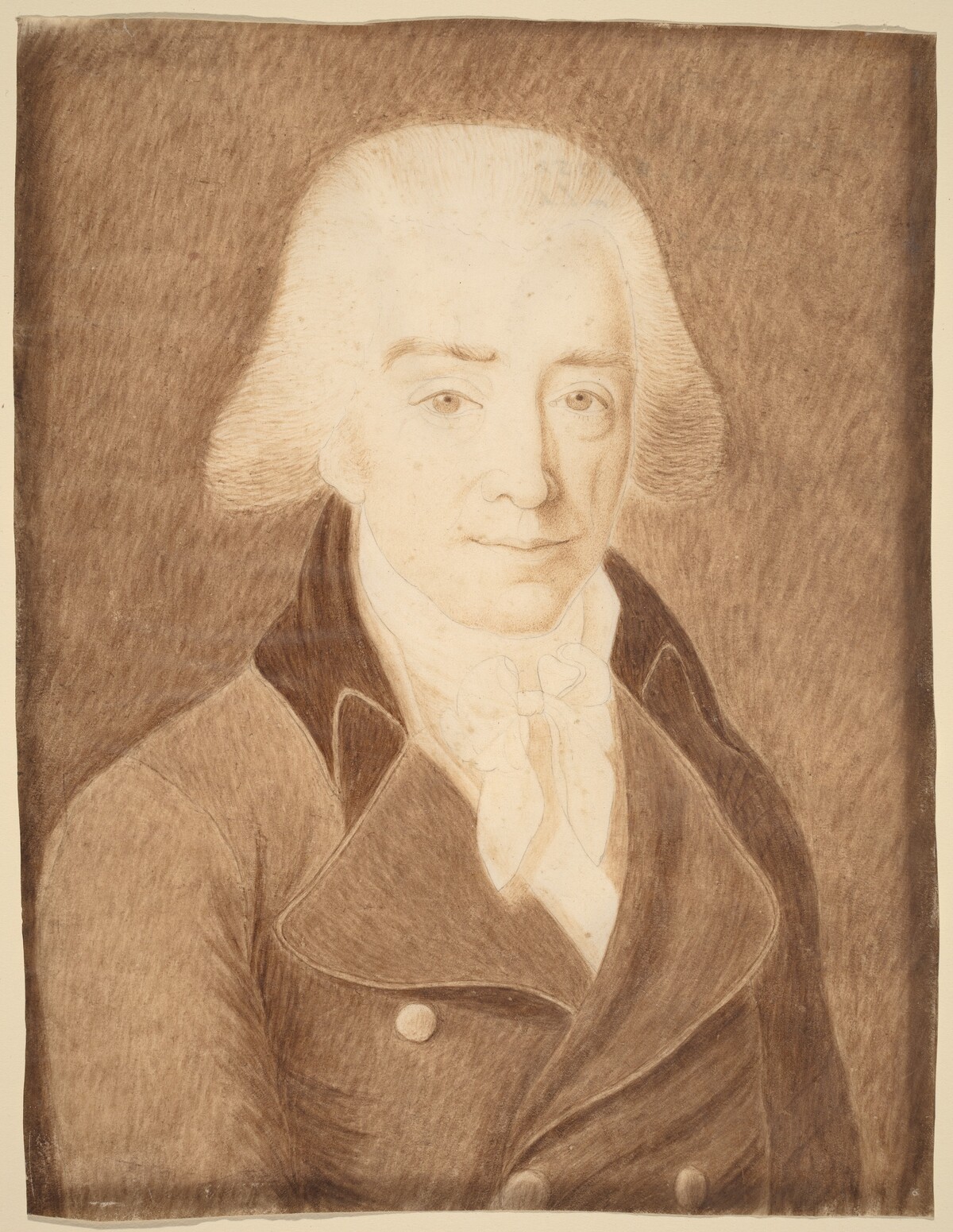Man in a Great Coat by American 18th Century or Possibly Joseph Badger