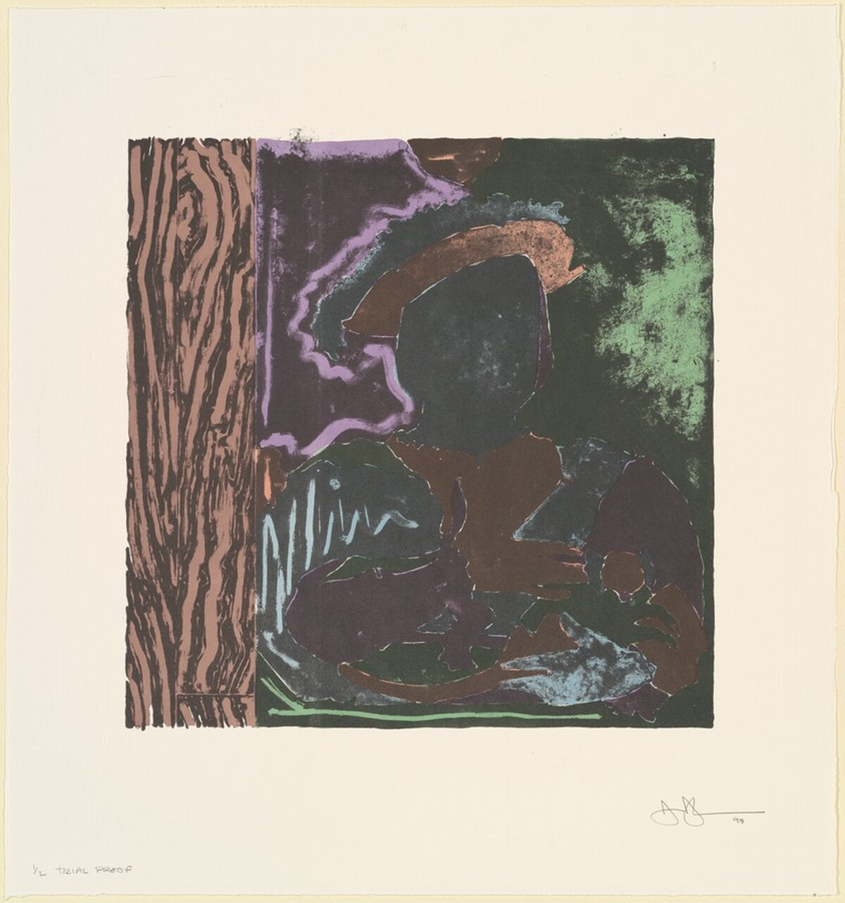 After Holbein [trial proof] by Jasper Johns