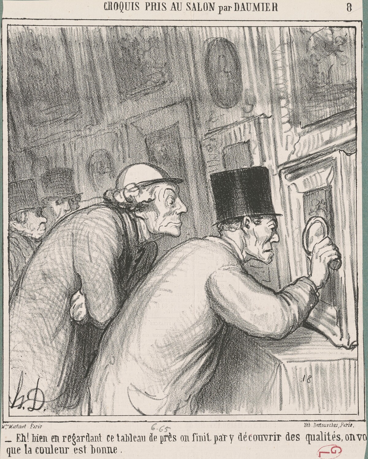 Eh! Bien en regardance ce tableau by Honoré Daumier