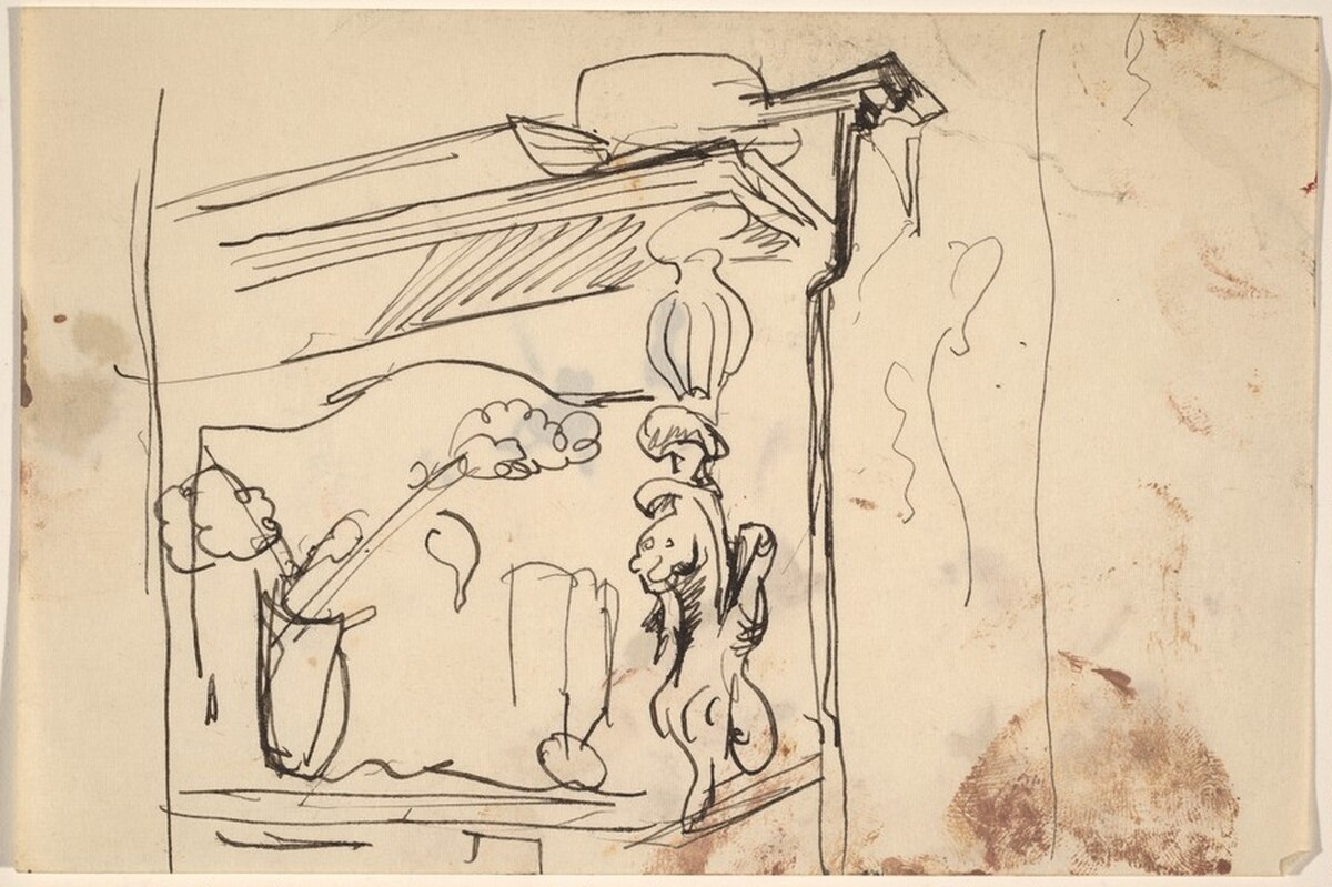 Still Life with Hat on Dresser Shelf by Mark Rothko