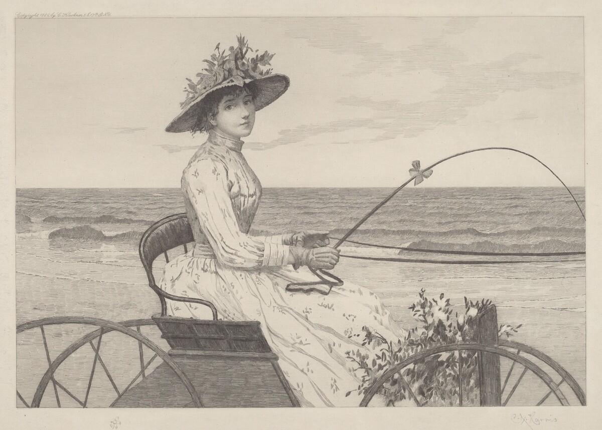 Untitled (Woman in a Carriage) by Charles X. Harris