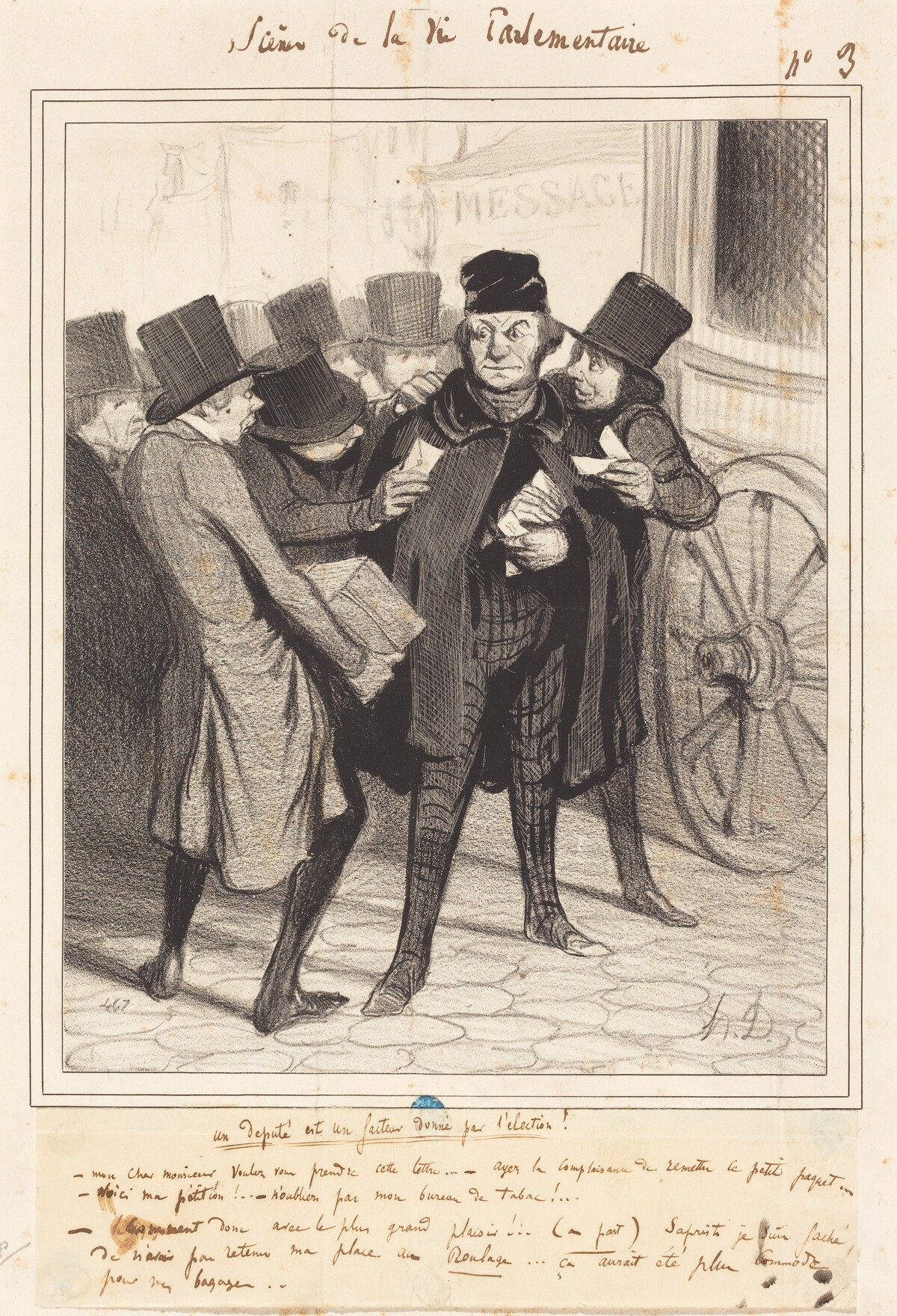 Un Voyage d'agrément a Paris by Honoré Daumier
