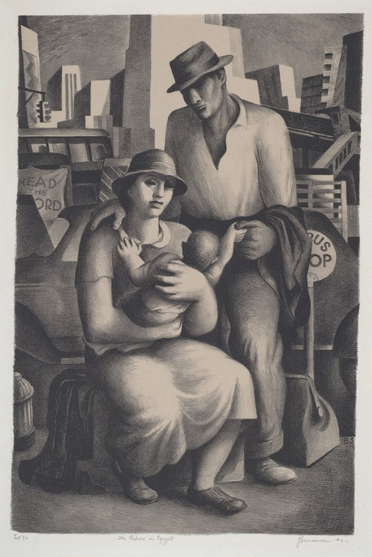 The Repose in Egypt by Benton Murdoch Spruance