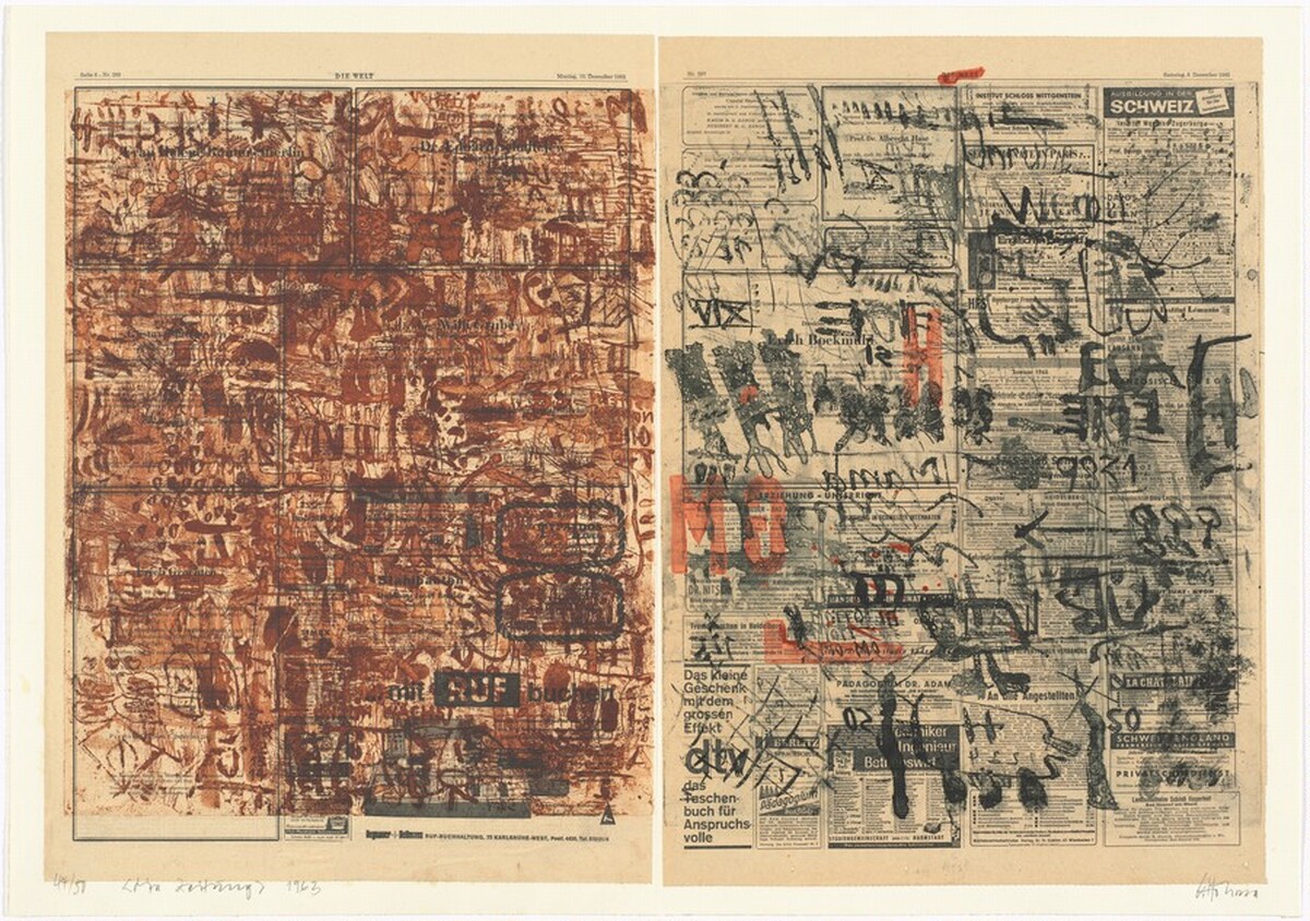 Die Zeitung (Newspaper) by Gerhard Hoehme