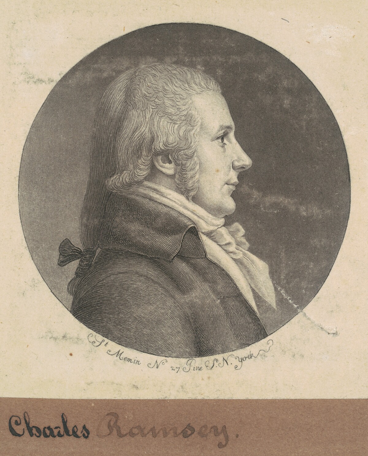 Charles Ramsay by Charles B. J. Févret de Saint-Mémin