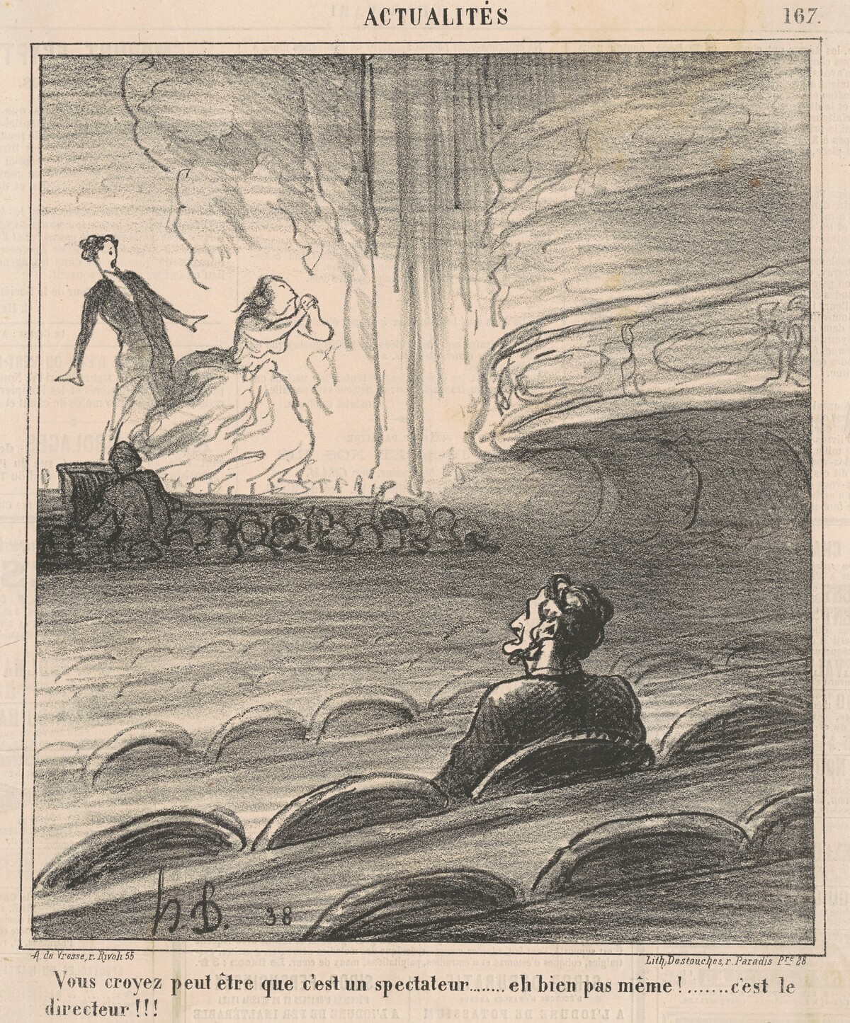 Vous croyez peut être que c'est un spectateur... by Honoré Daumier
