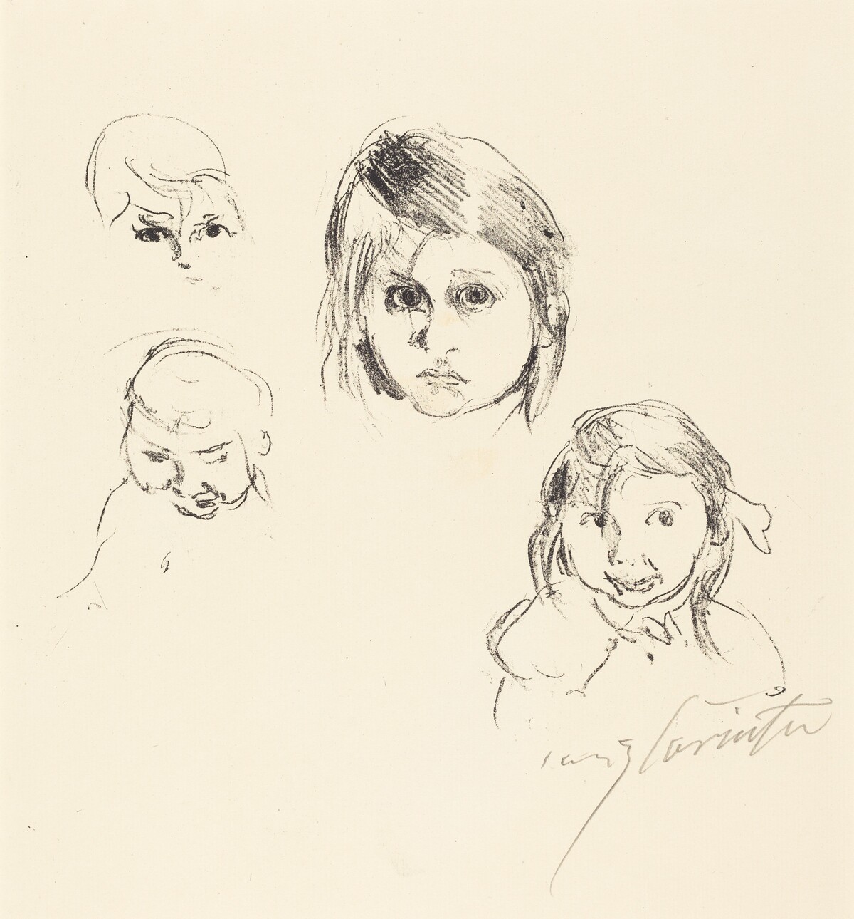 Kinderköpfe (Heads of Children) by Lovis Corinth
