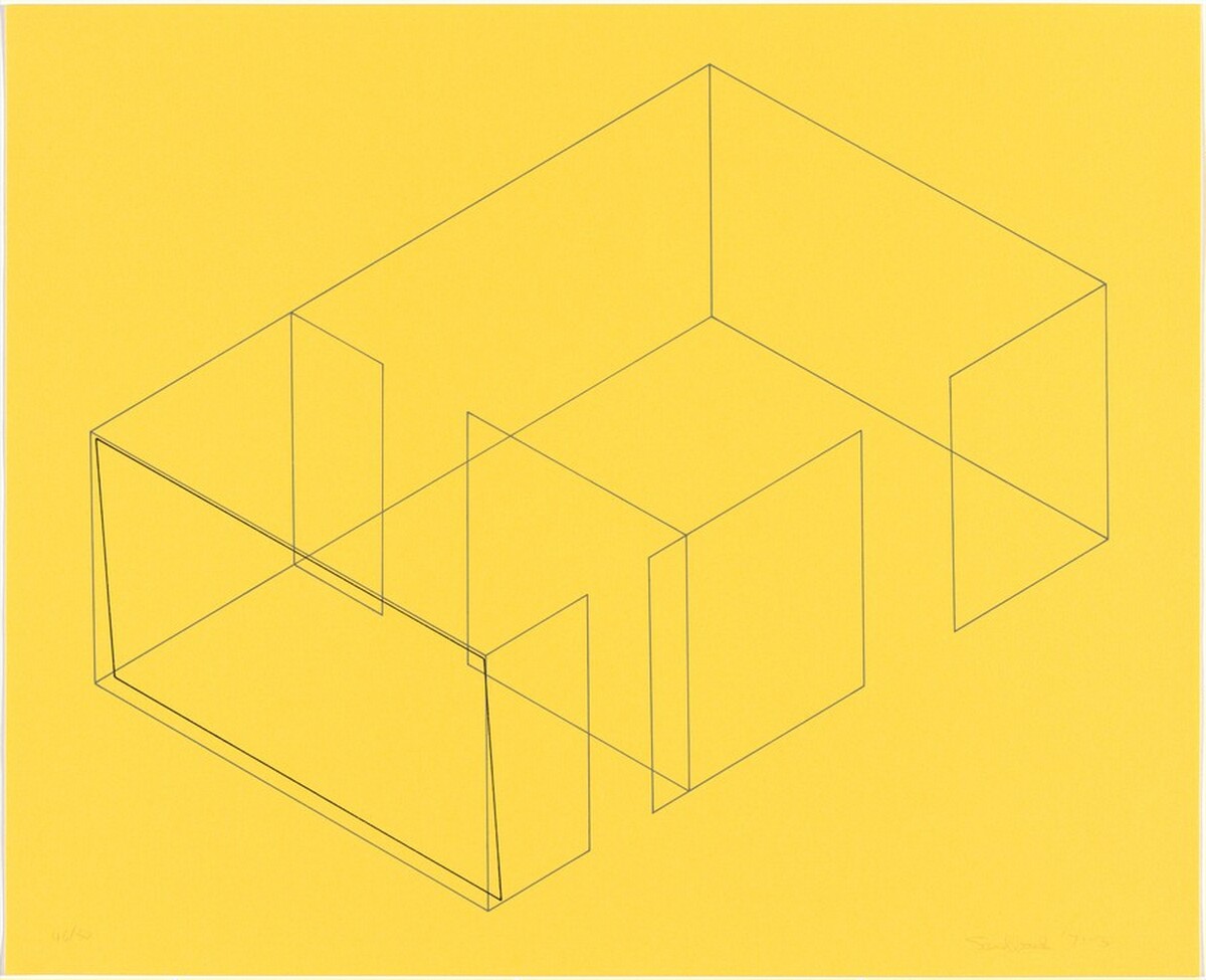 Untitled from Eight Variations for Galerie Heiner Friedrich (Acht Variationen für die Galerie Heiner Friedrich) by Fred Sandback