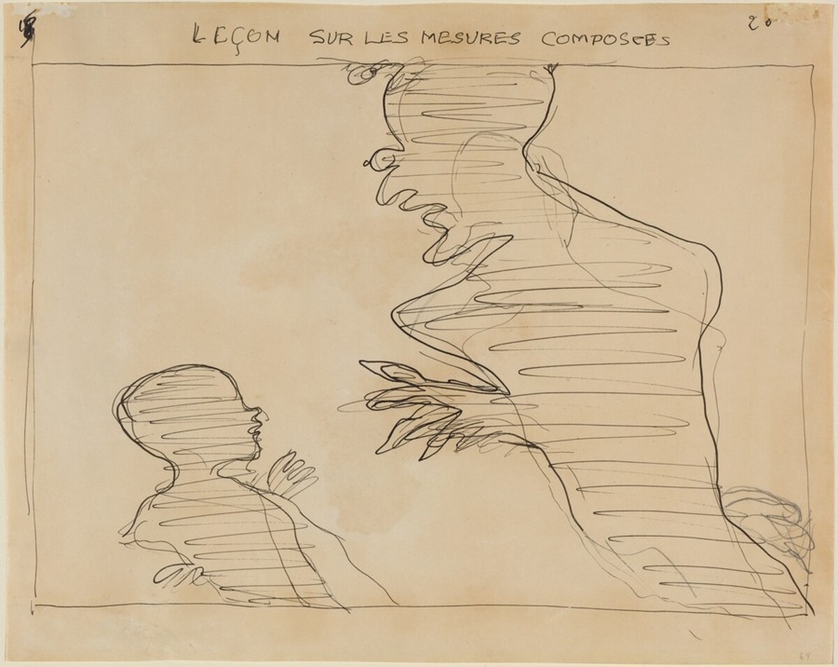 Study for "Leçon sur les mesures composées" (Lesson on Compound Time) by Pierre Bonnard
