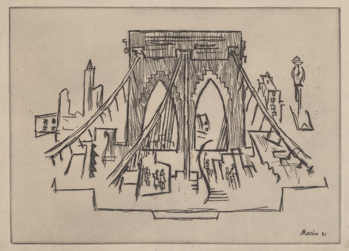 Approach to the Bridge, No. 3 by John Marin