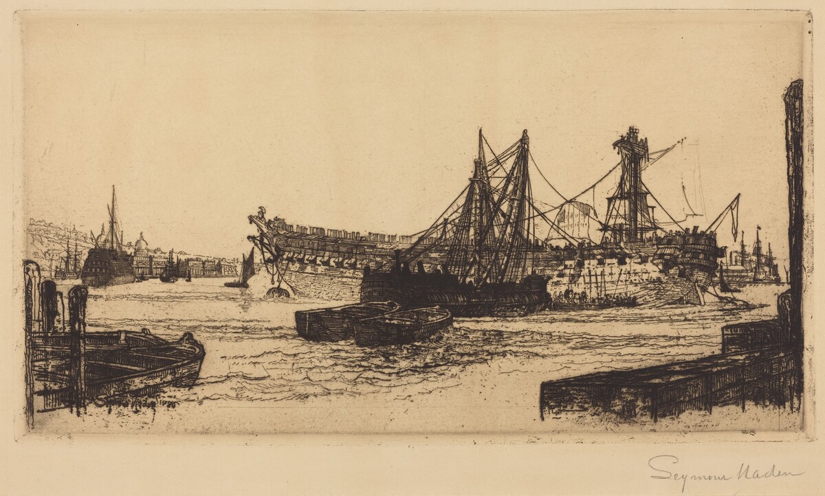 Breaking Up of the Agamemnon (The Second Plate) by Francis Seymour Haden
