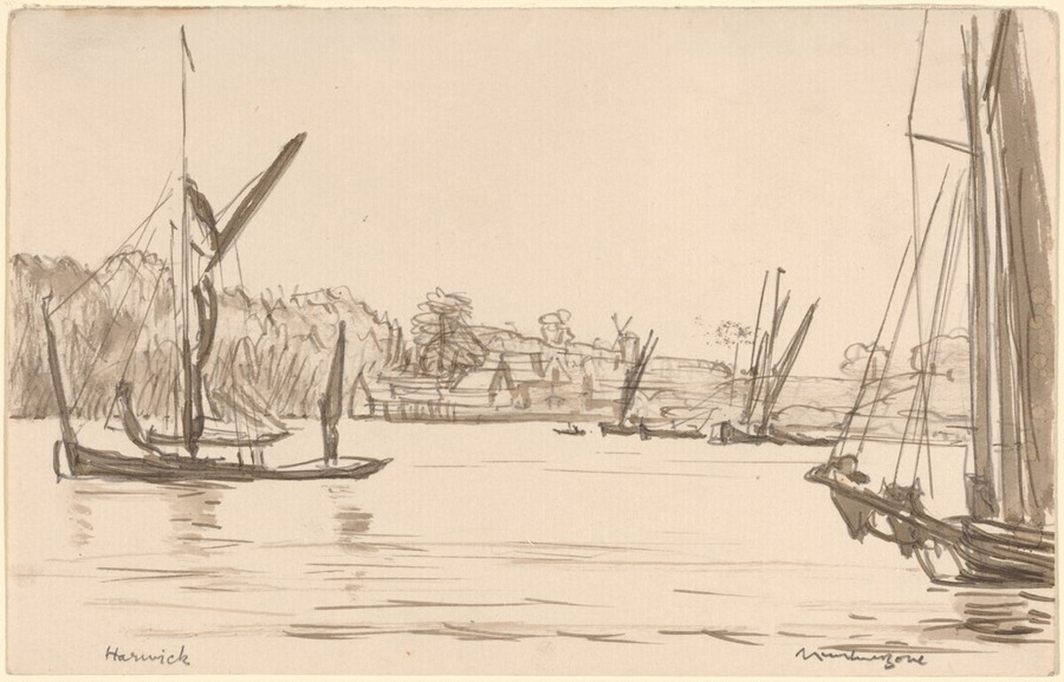 Harwich by Sir Muirhead Bone