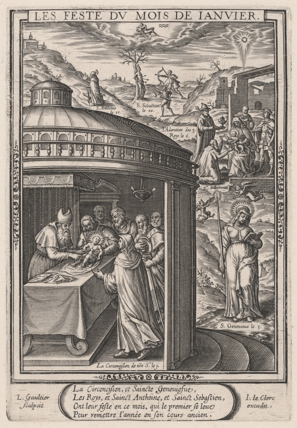 Les Feste du mois de Janvier (January: the Circumcision) by Léonard Gaultier