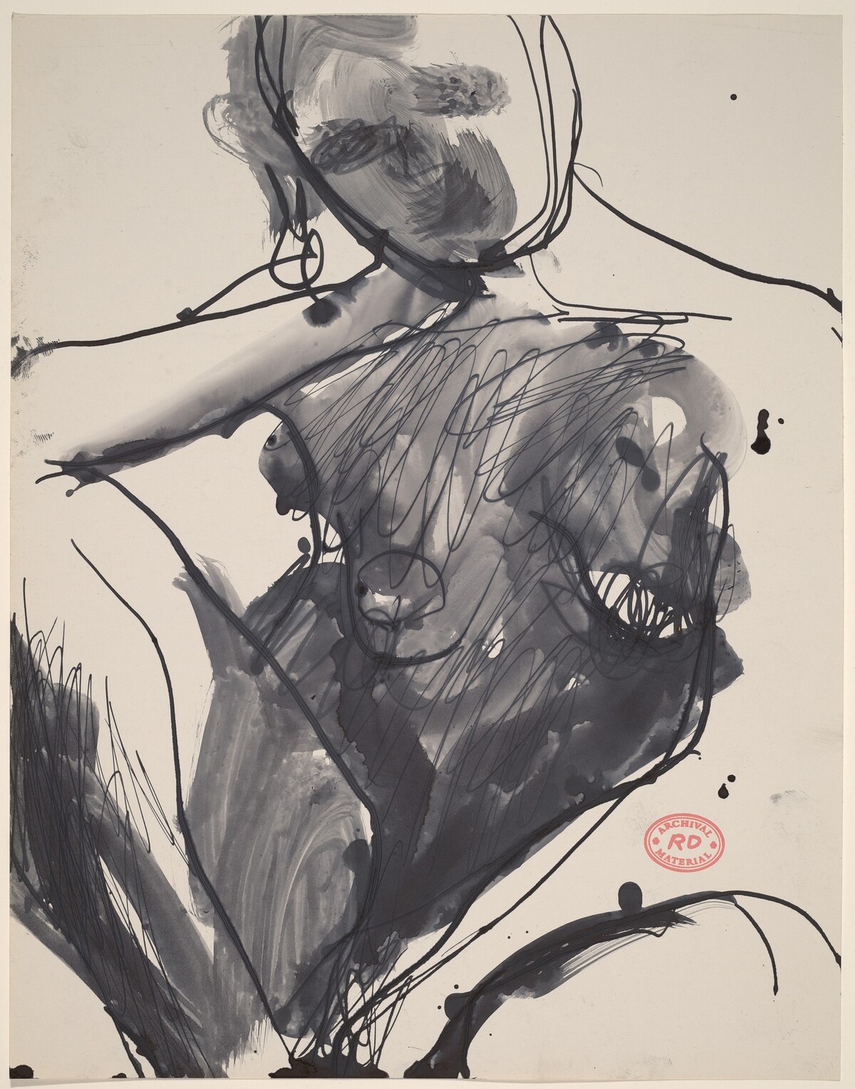 Untitled [woman seated in an armchair] by Richard Diebenkorn