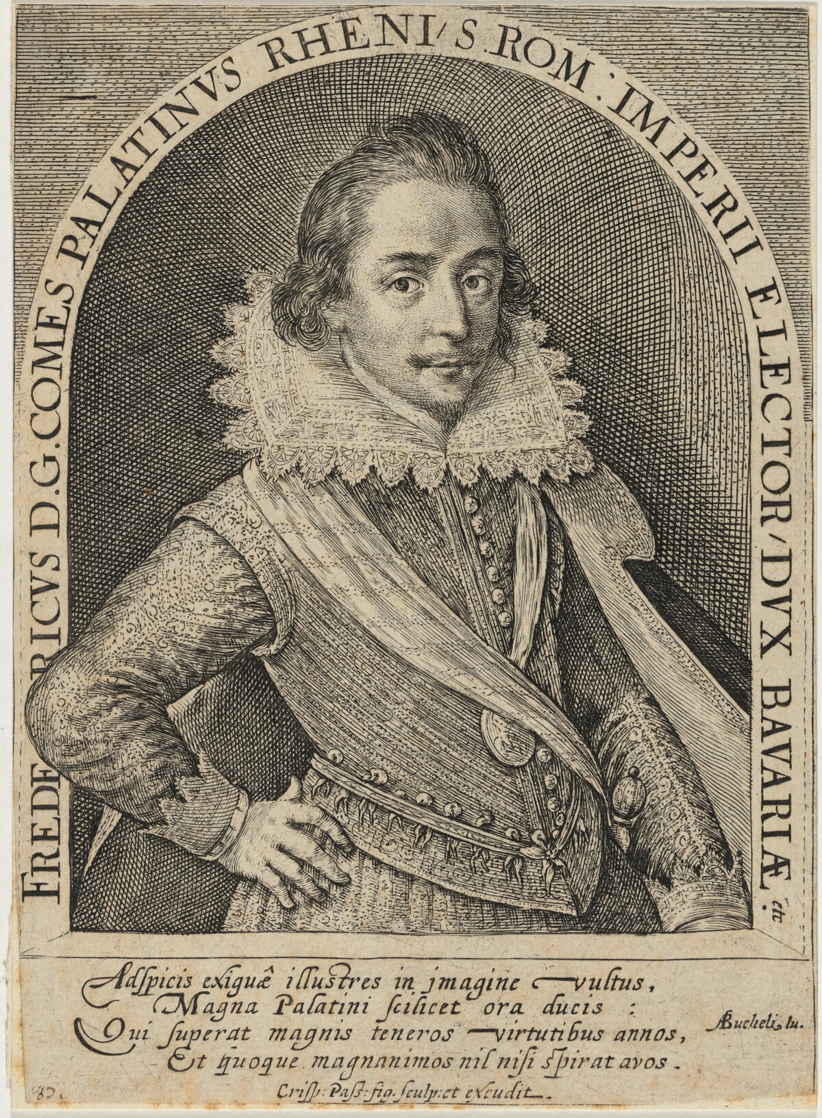 Frederick V, Elector Palatine, Later King of Bohemia by Crispijn de Passe I
