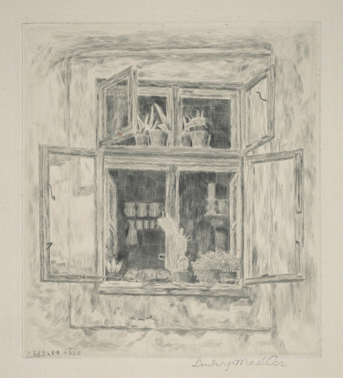 Open Window by Ludwig Mestler