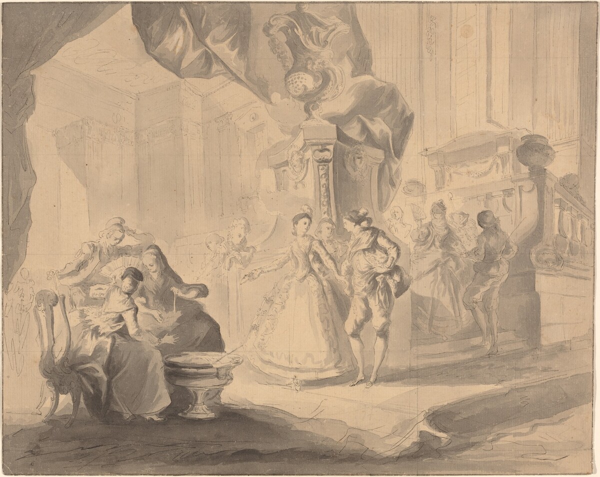 Dance in a Palace by Luis Paret y Alcázar