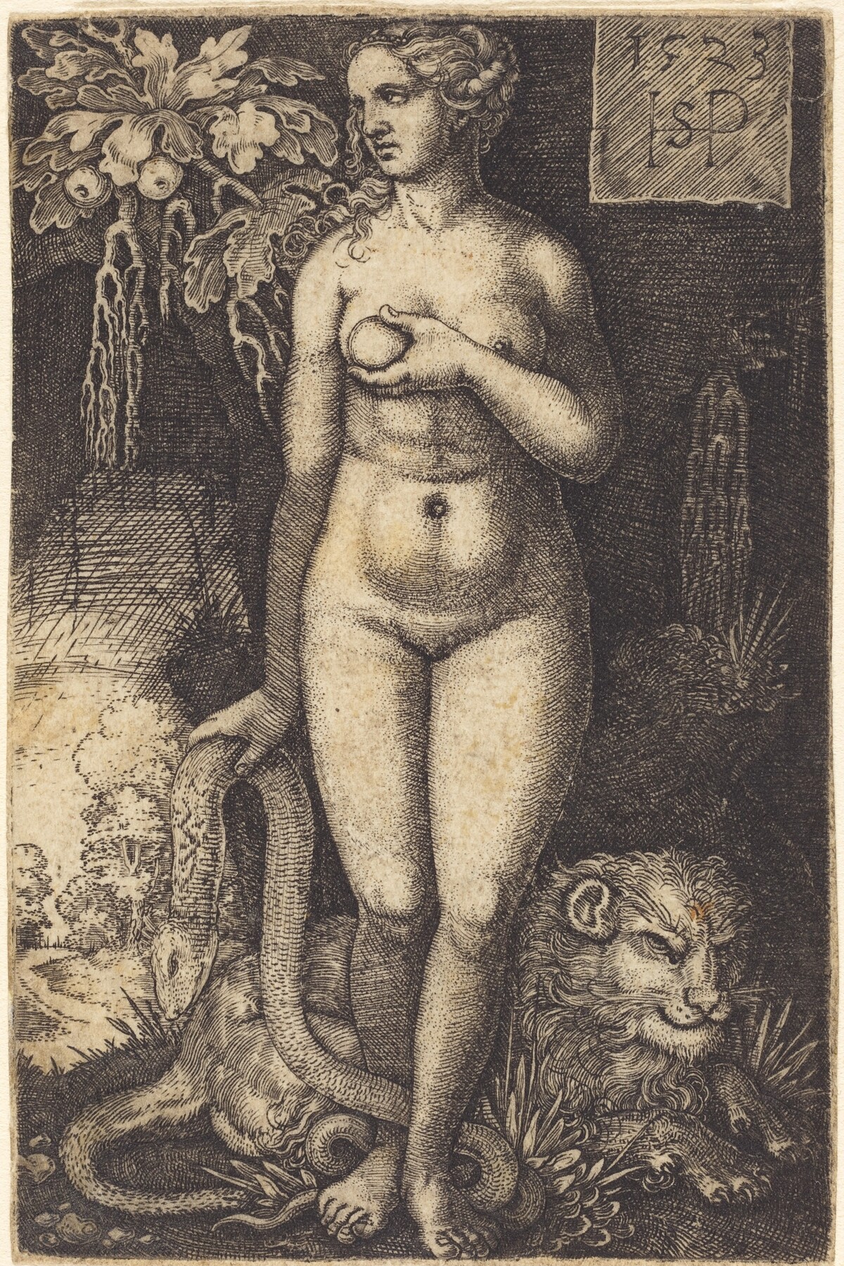 Eve Standing by Sebald Beham