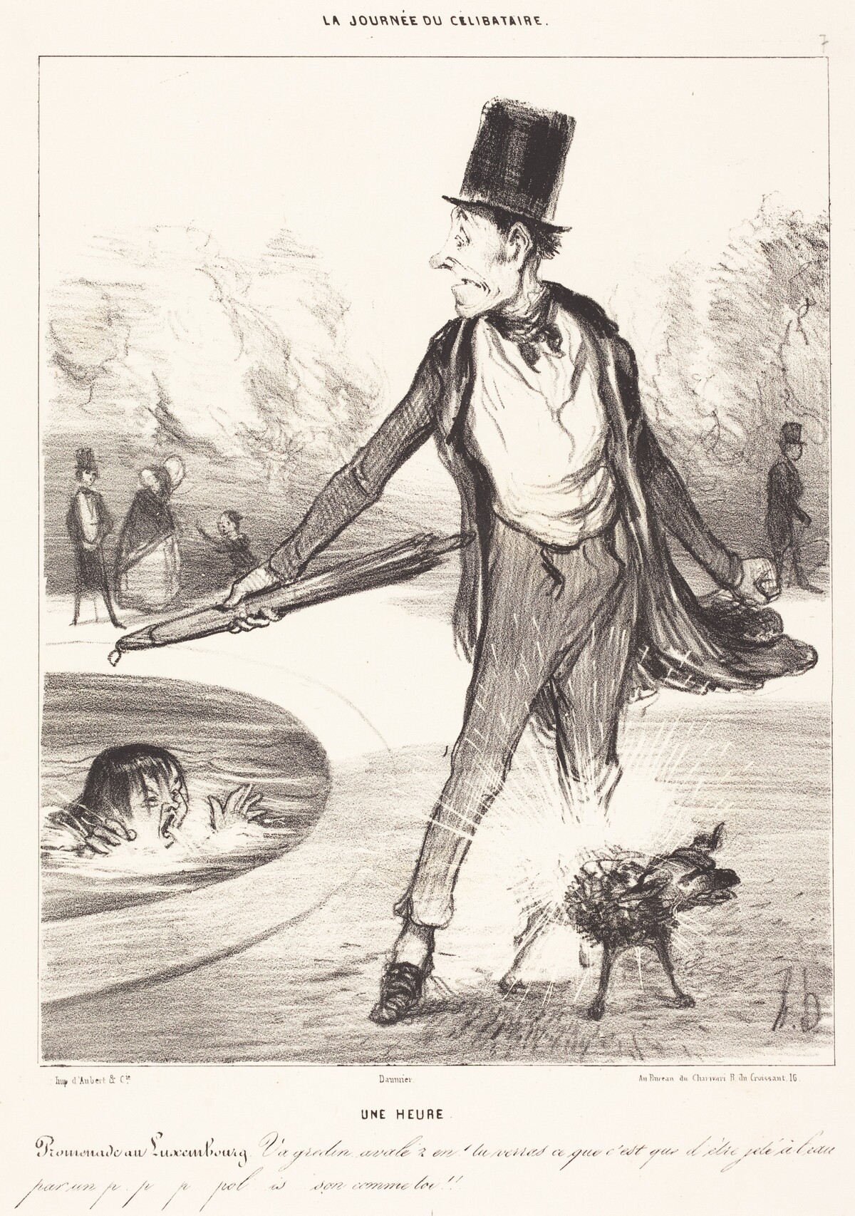 Une heure by Honoré Daumier