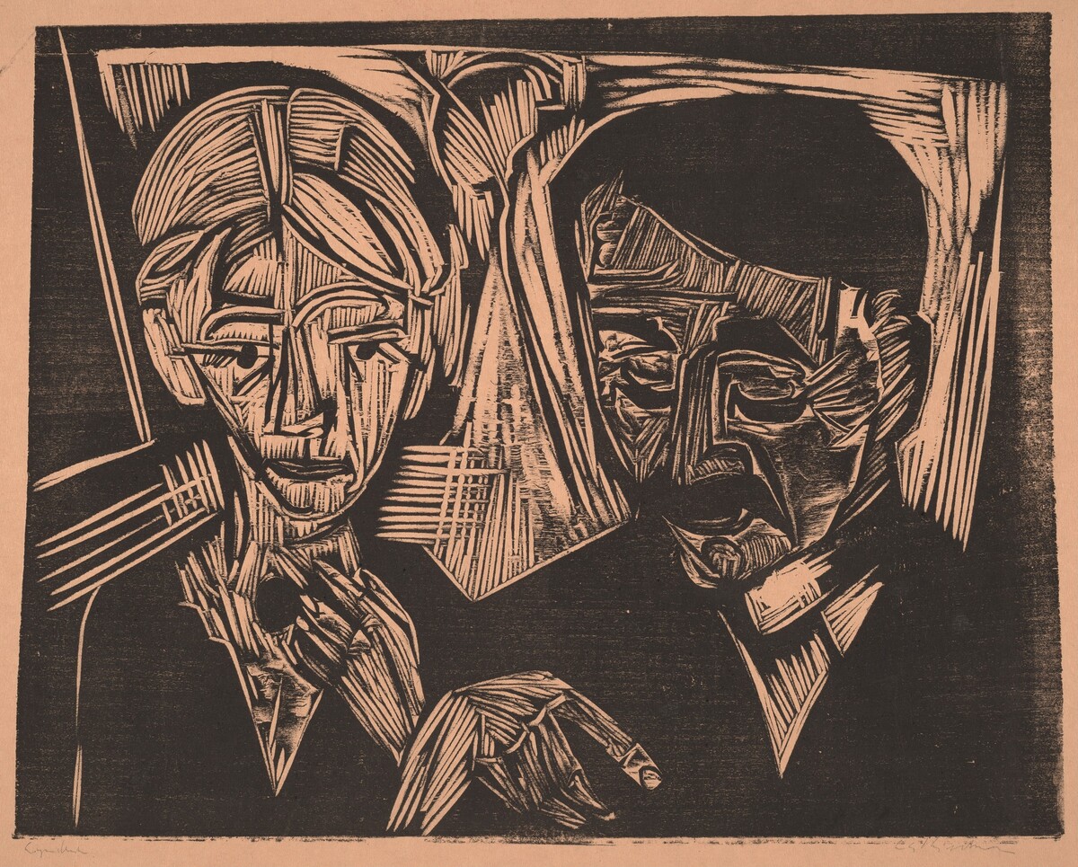 The Married Couple Müller (Ehepaar Müller) by Ernst Ludwig Kirchner