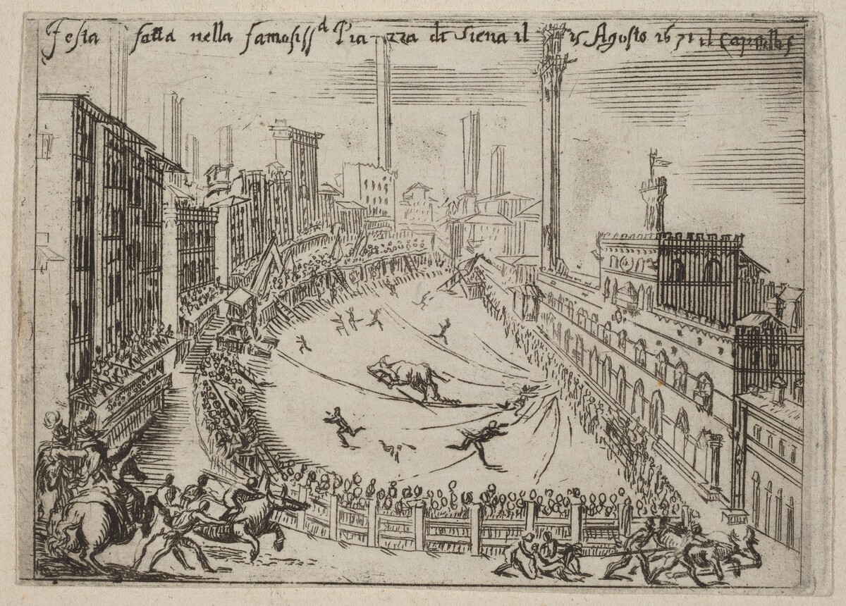 The Piazza, Siena by Bernardino Capitelli