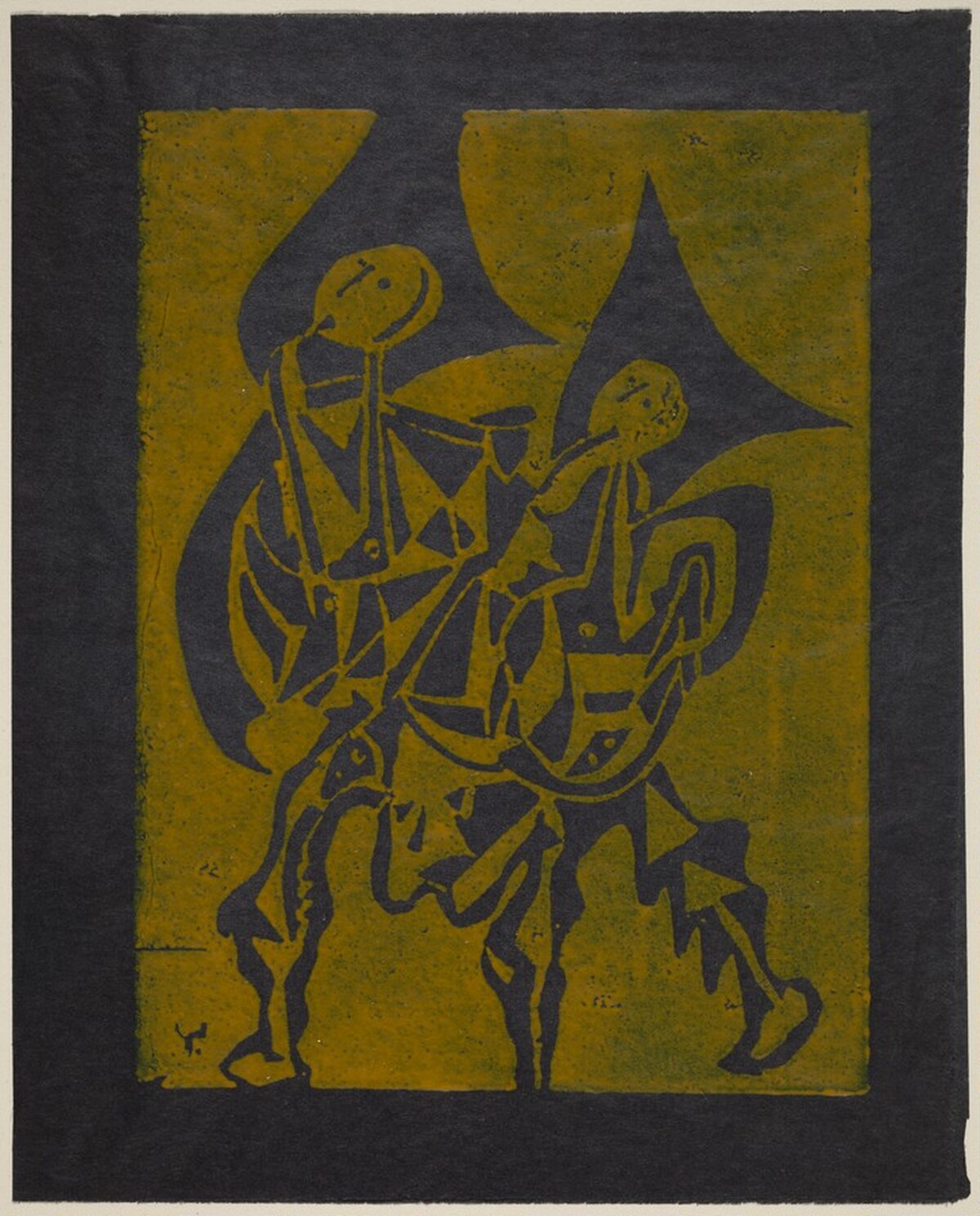 Christmas Card 1946 by Adja Yunkers