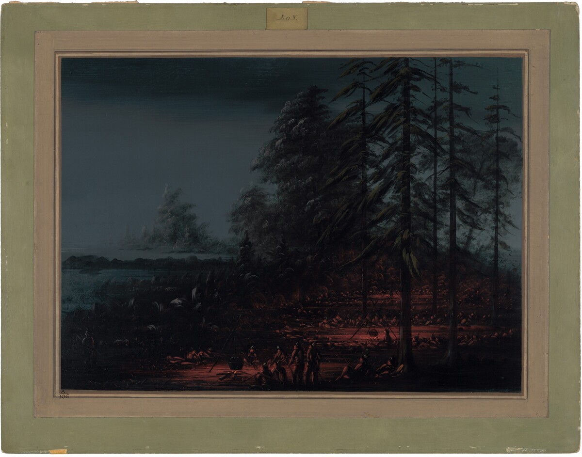 Bivouac of a Sioux War Party by George Catlin