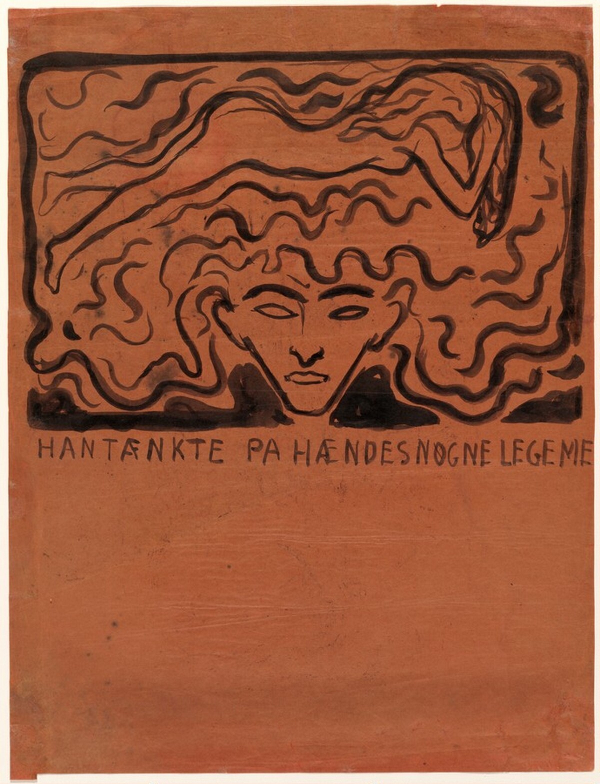 In a Man's Brain by Edvard Munch