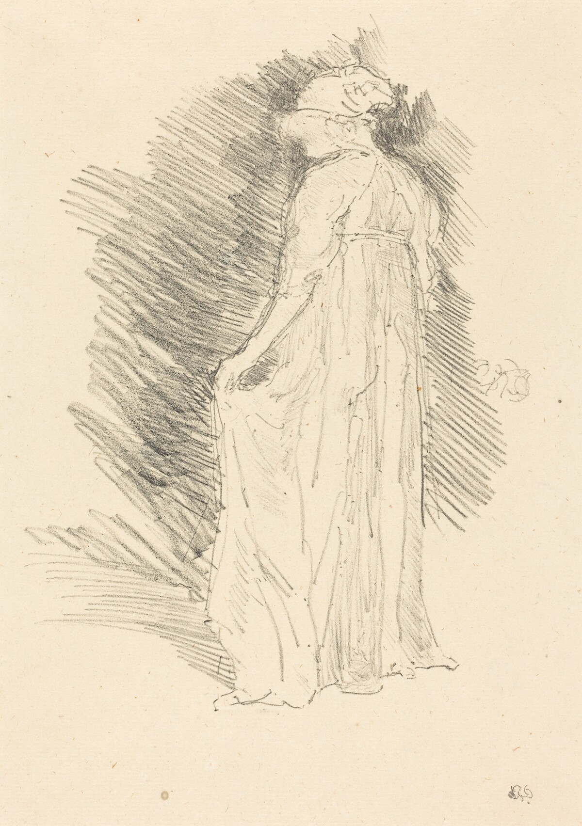 The Draped Figure, Back View by James McNeill Whistler