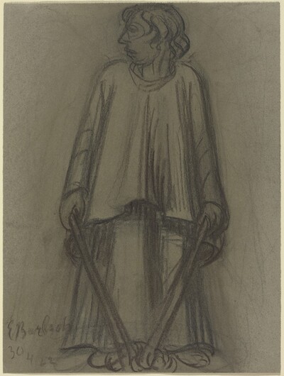 Standing Figure with Extinguished Torches