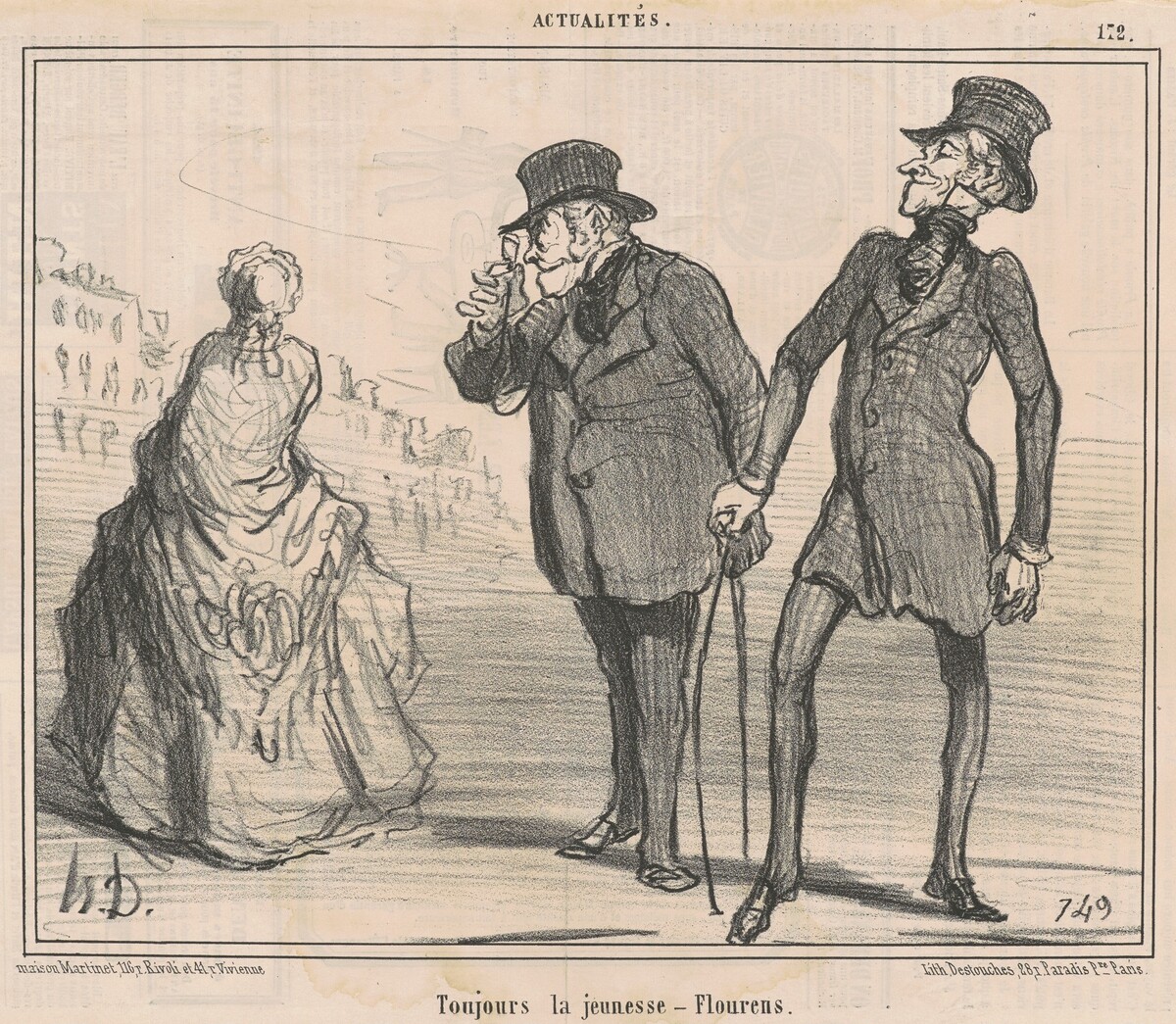 Toujours la heunesse-flourens by Honoré Daumier