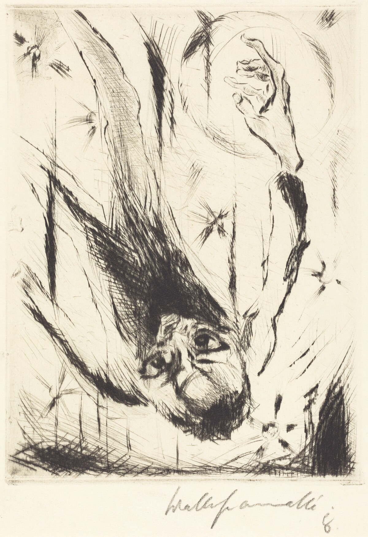 The Fall into Infinity by Walter Gramatté