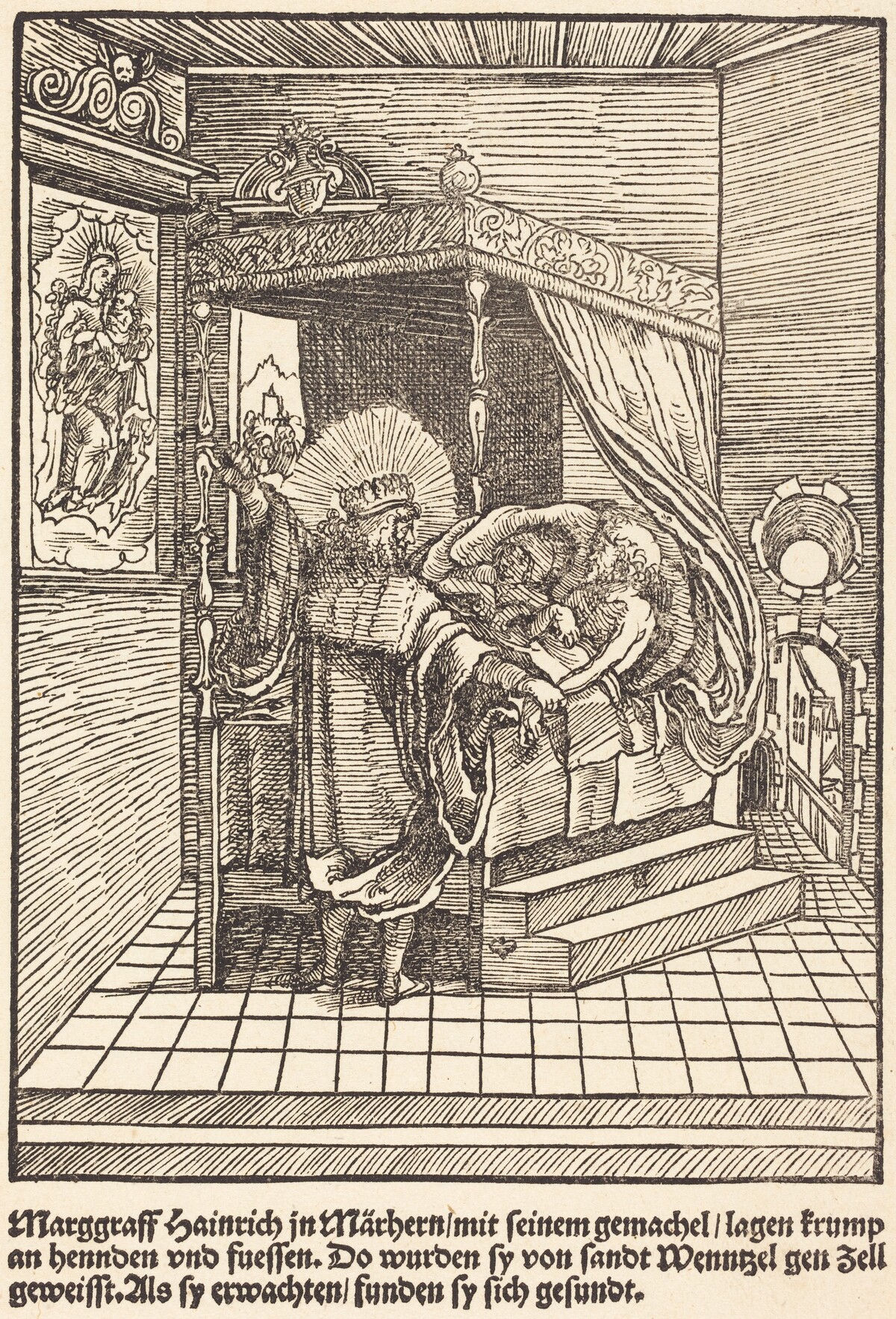 Marggraff Hainrich in Marhern ... by Master of the Miracles of Mariazell