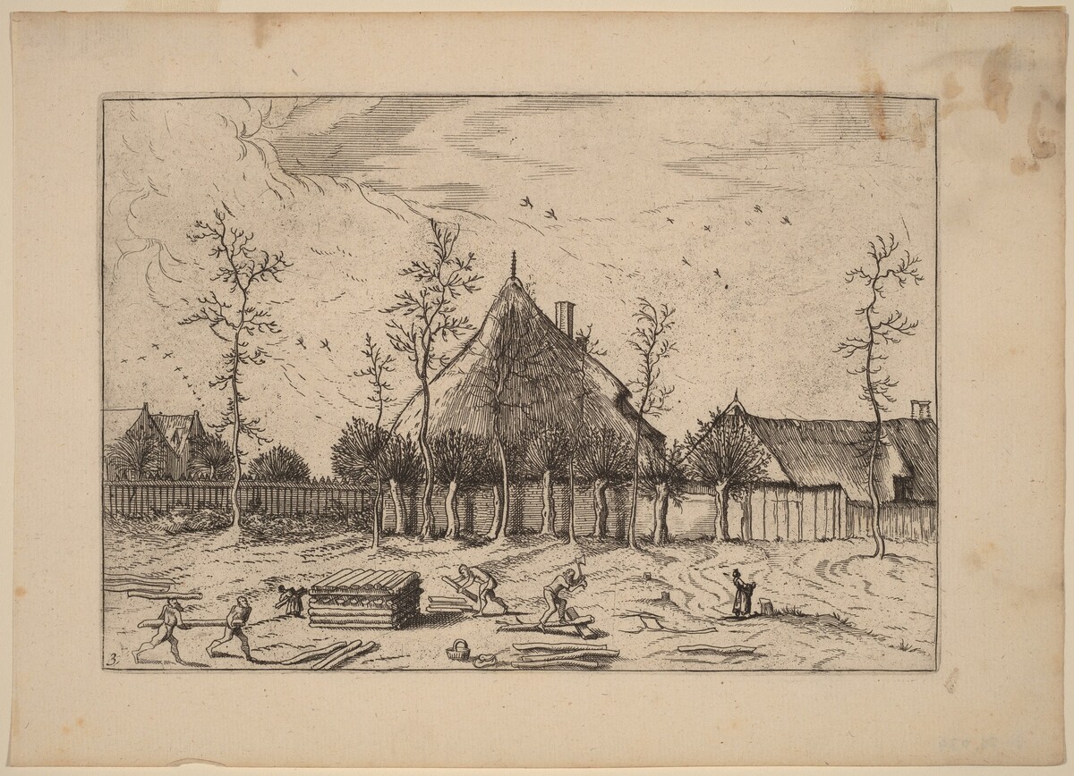 Farm by Johannes and Lucas van Doetechum after Master of the Small Landscapes