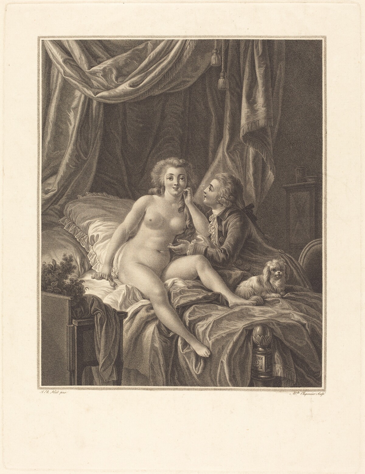 Ce qui est bon a prendre est bon a garder by Alexandre Chaponnier after Jean-Baptiste Hüet, I