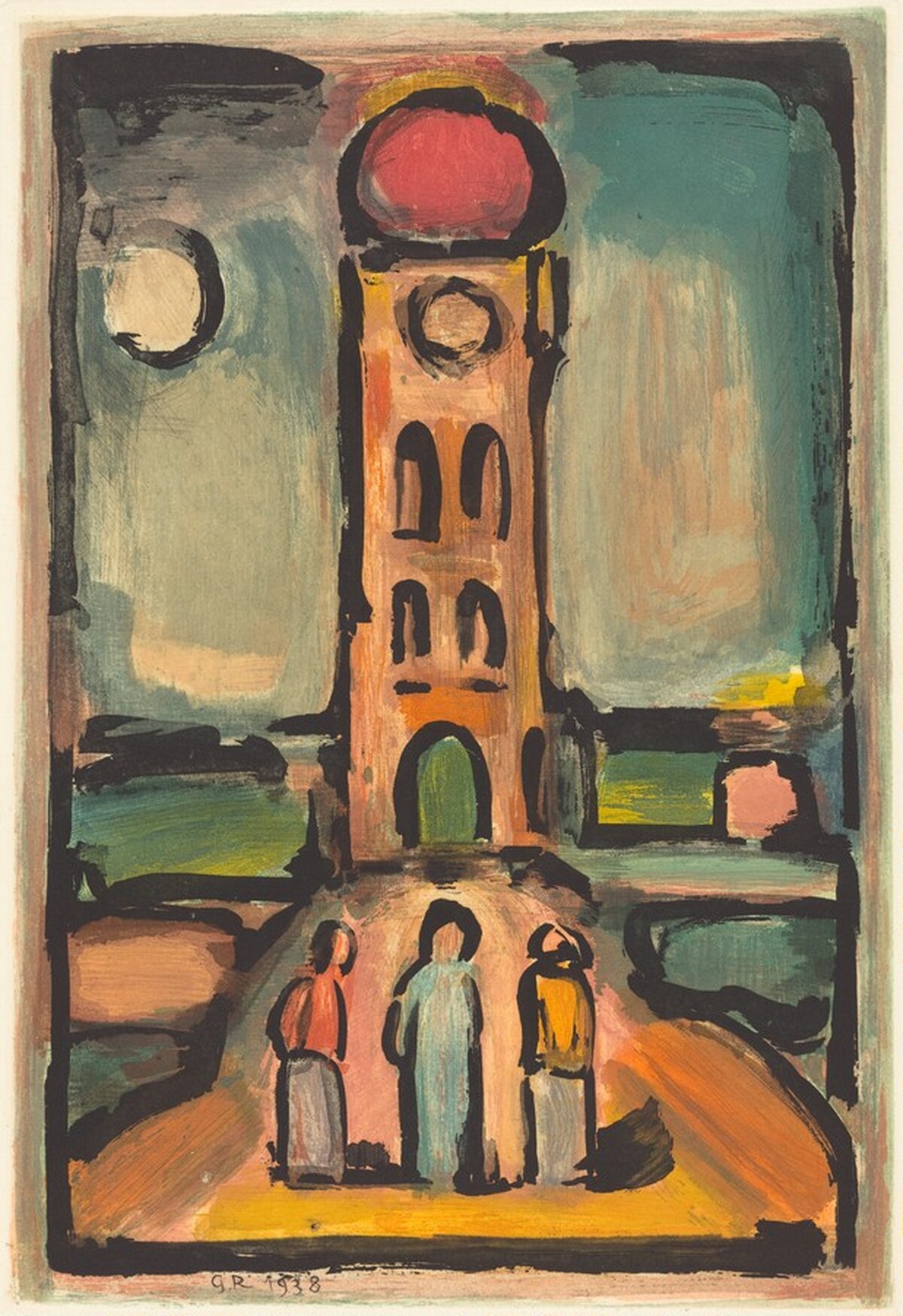 Paysage a la Tour by Georges Rouault