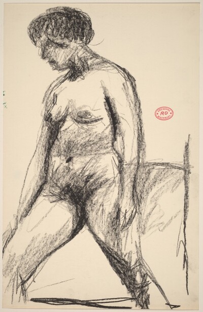 Untitled [nude standing with her legs apart]