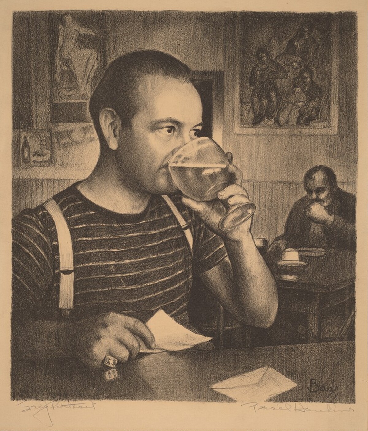 Self-Portrait by Basil Hawkins