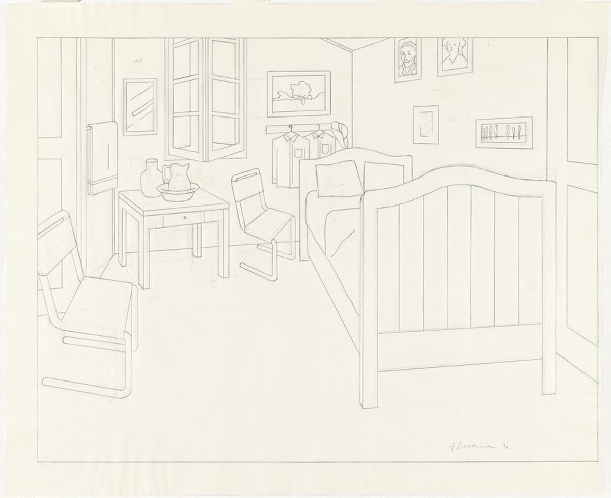 Study for "Bedroom at Arles" by Roy Lichtenstein