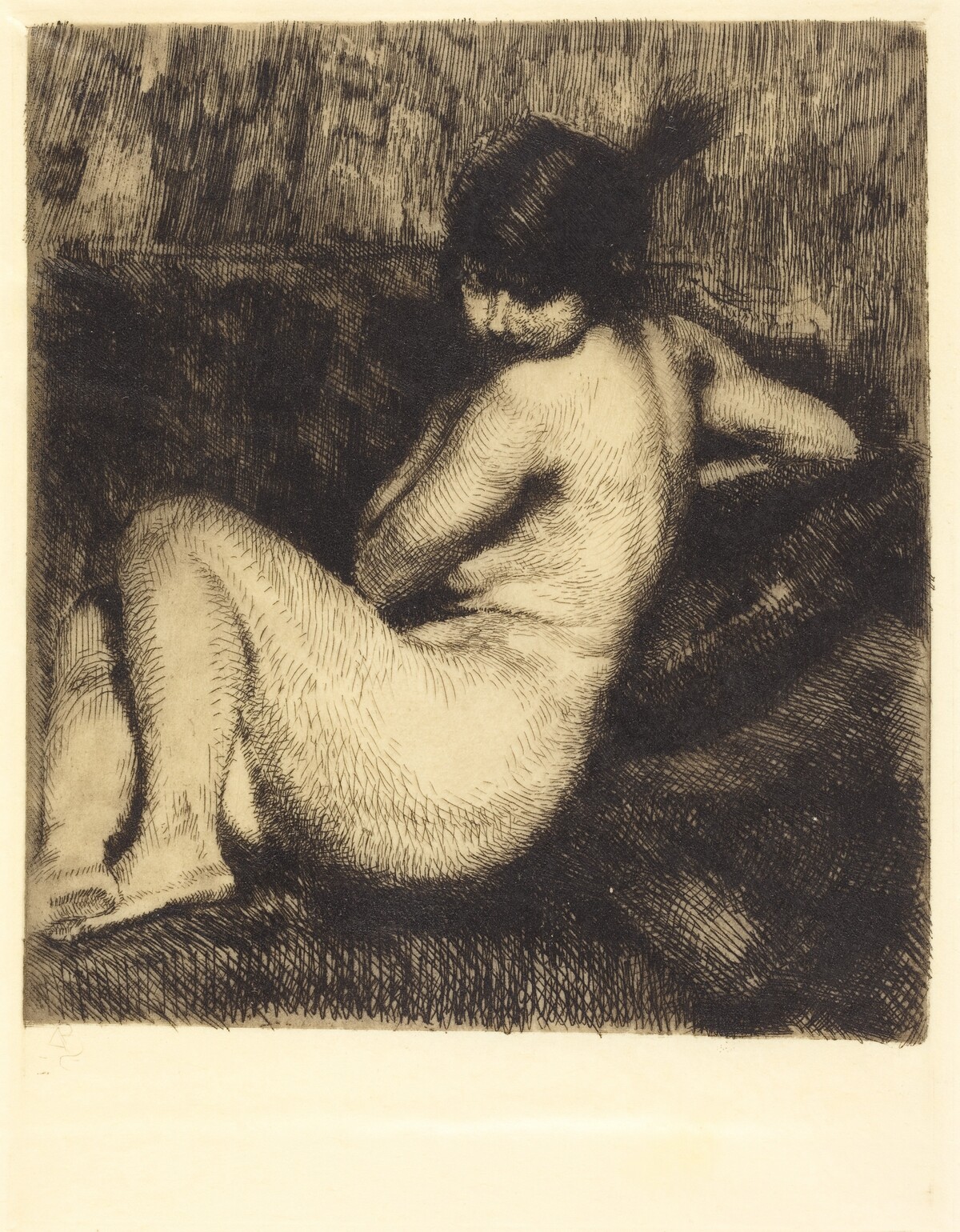 The Feathered Turban (Le turban à aigrette) by Albert Besnard