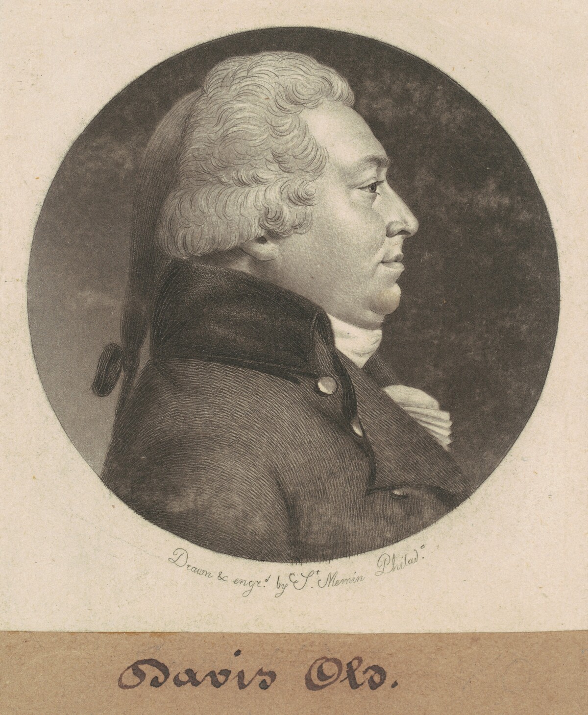 Davis Old by Charles B. J. Févret de Saint-Mémin