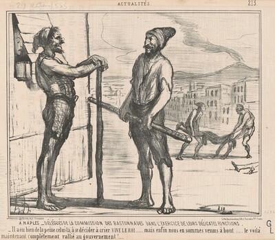A Naples: Délégués de la commission ...