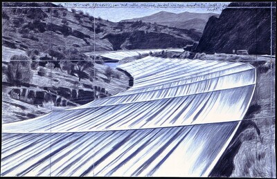 Over the River, Project for the Arkansas River, Colorado [bottom panel]