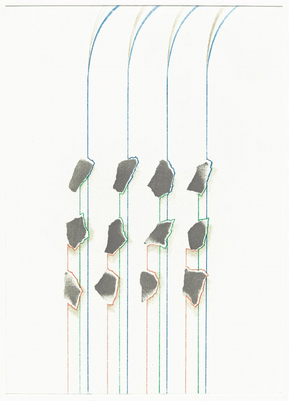 Untitled (12 bits) [working proof 4] by Tomma Abts
