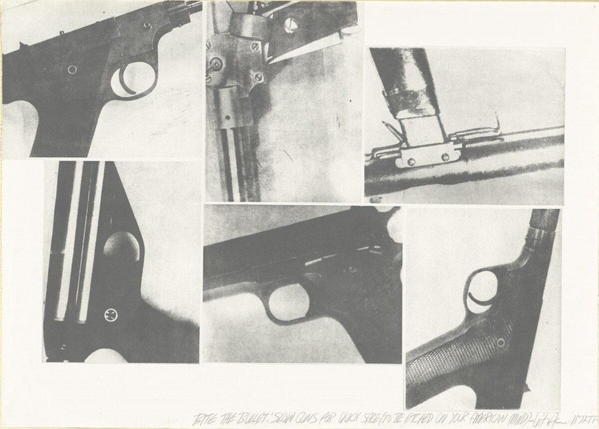Bite the Bullet: Slow Guns for Quick Sale (To Be Etched On Your American Mind) by Vito Acconci