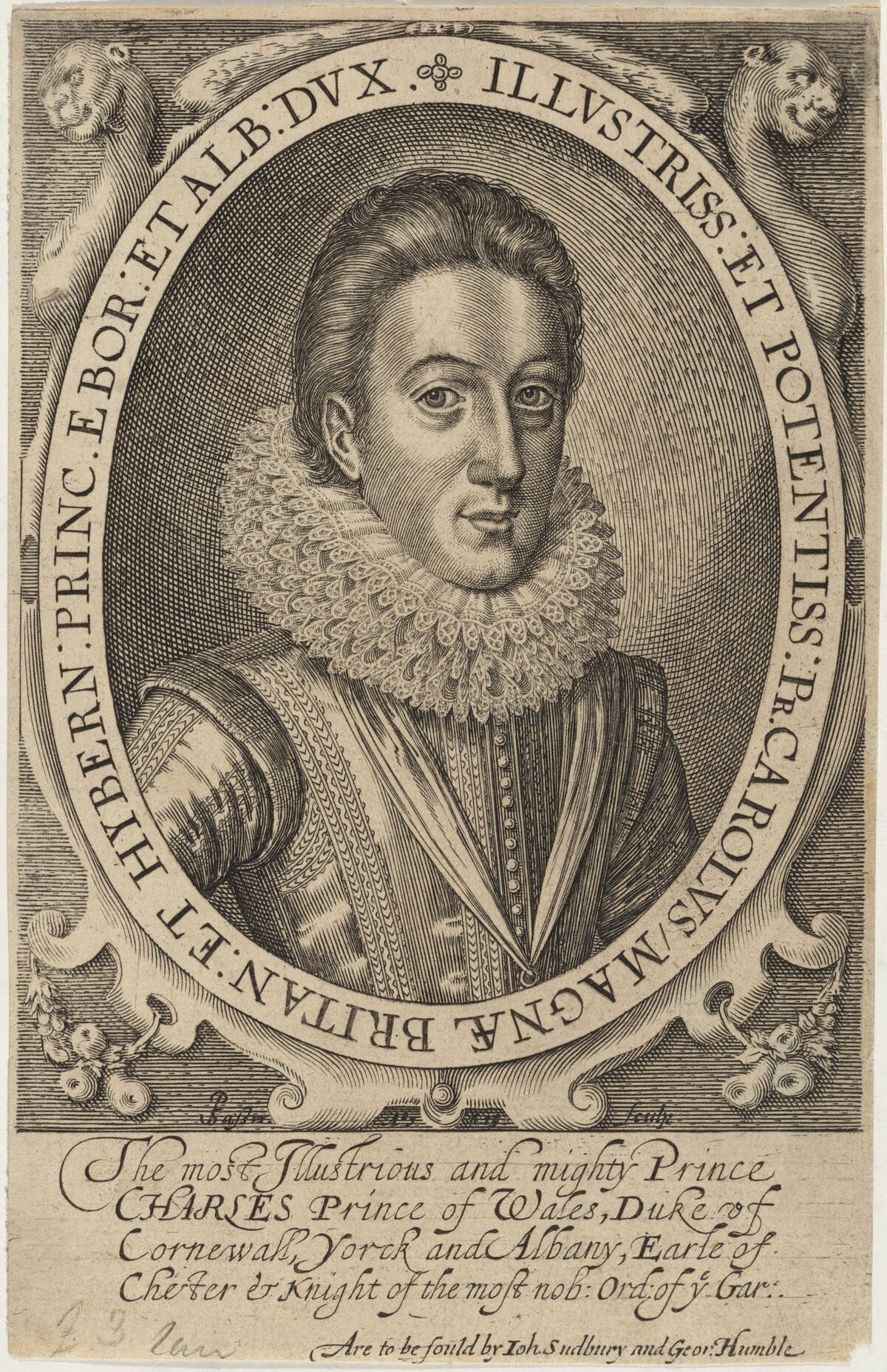 Charles I, King of England, as Duke of York by Simon de Passe