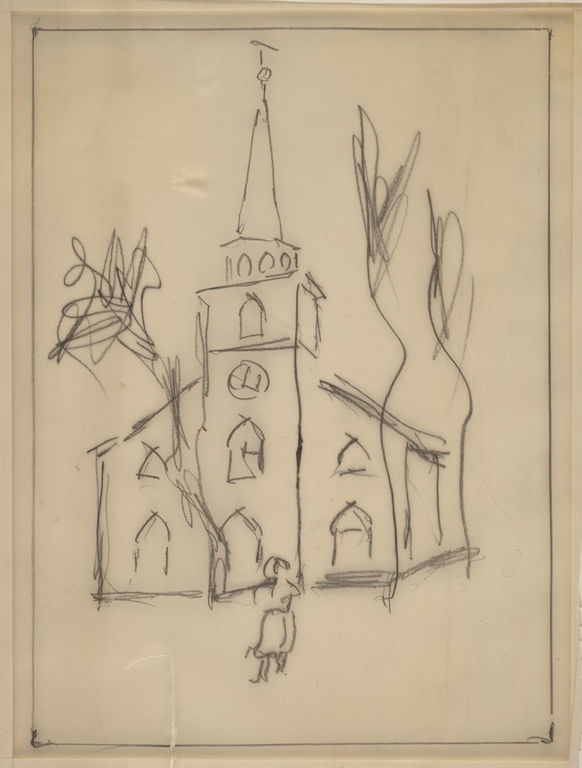 Ye Old Dutch Church, Upper Saddle River, New Jersey by John Marin